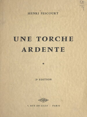 cover image of Une torche ardente